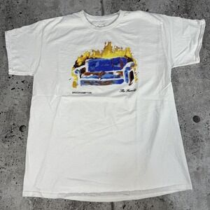 Brockhampton The Family Shirt Mens Large White Burning Couch Band Graphic Tee